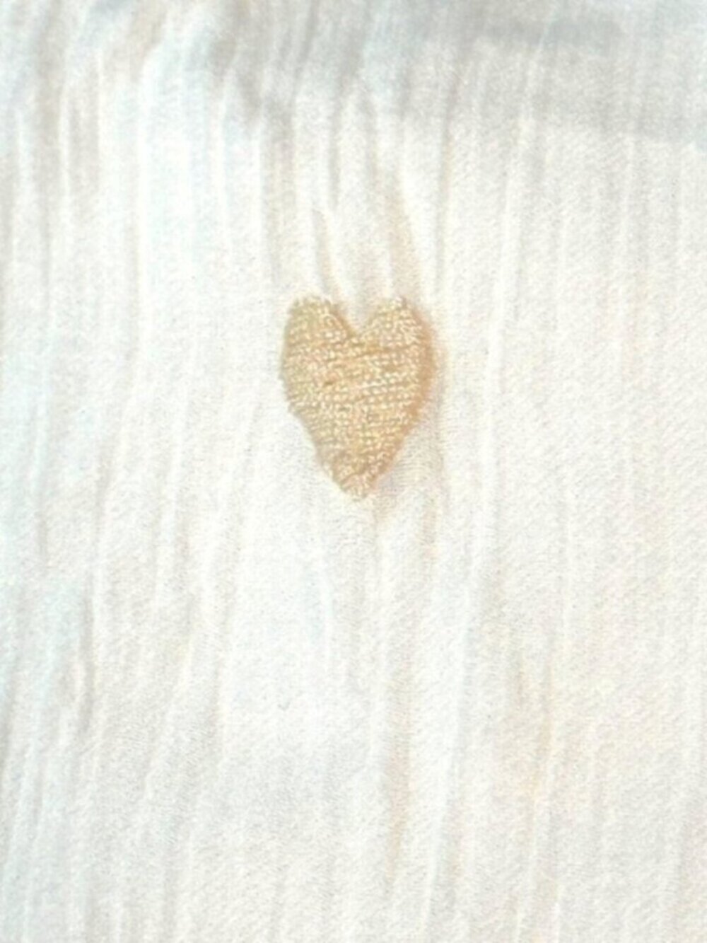 HEM & THREAD Bubble Sleeve Heart Embroidered Dress White NWT - Picture 2 of 8